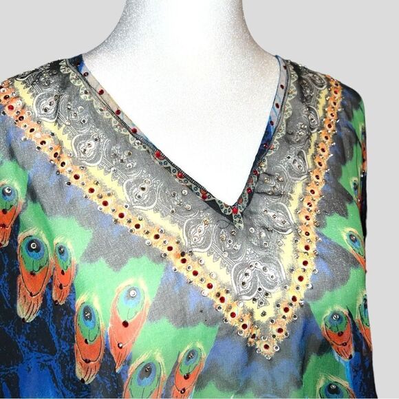 La Moda kaftan peacock style! New - Picture 5 of 12